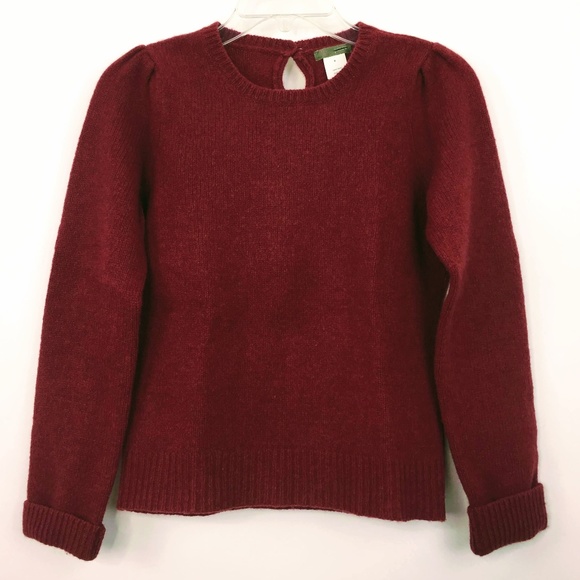 J. Crew Sweaters - J. Crew 100% Wool Red Crew Neck Sweater